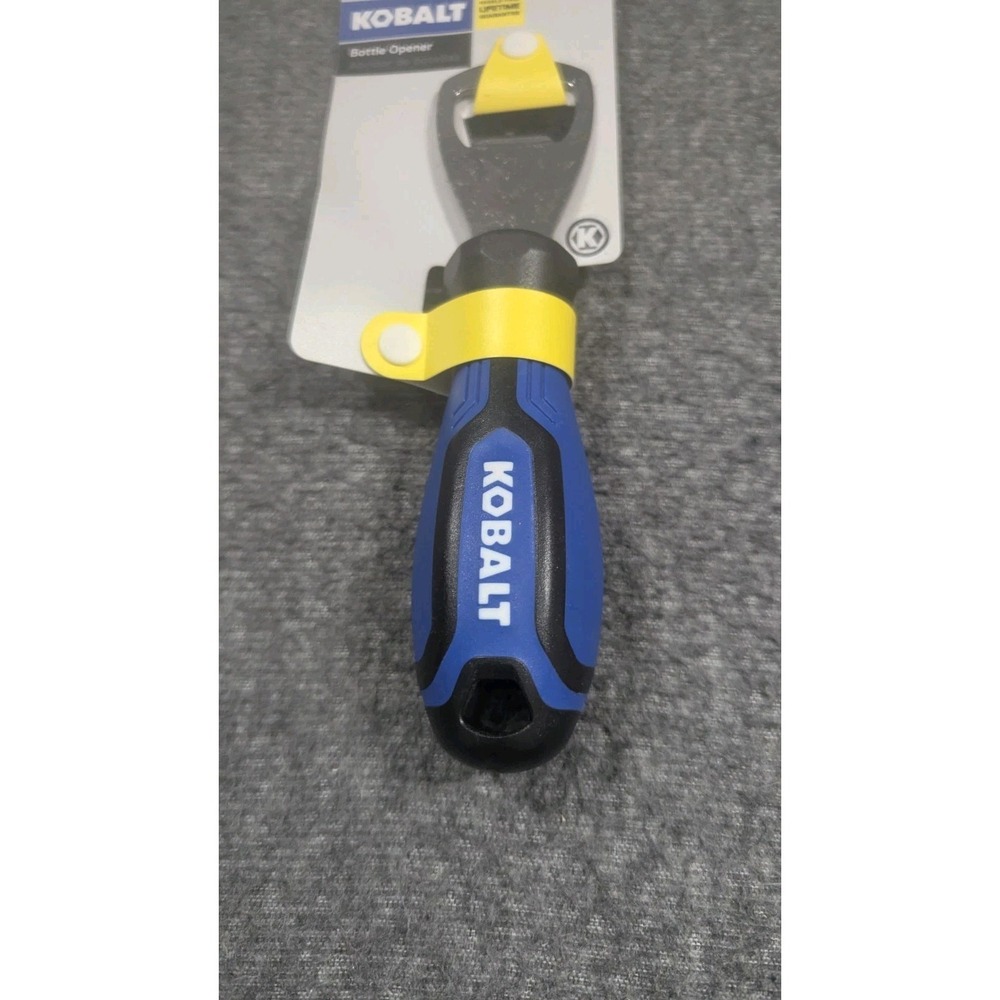 Kobalt Bottle Opener Blue Fathers Day Bar Novelty Gift Manual Handheld New NOS - Picture 2 of 5